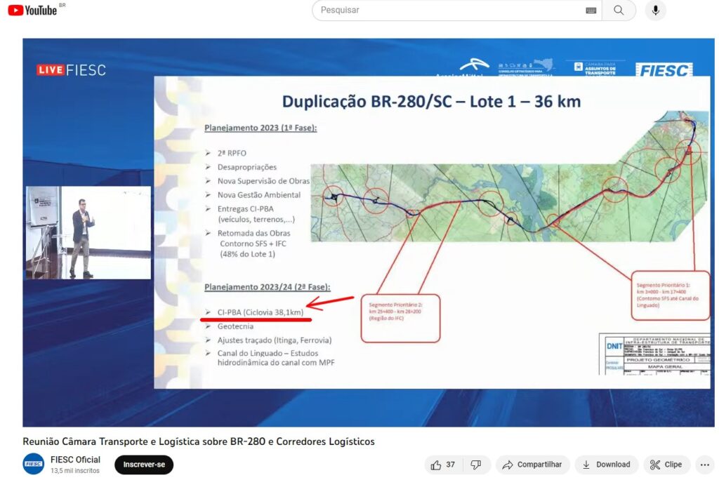 Quais os planos para a duplicação da BR-280 entre Araquari e São Francisco  do Sul - NSC Total