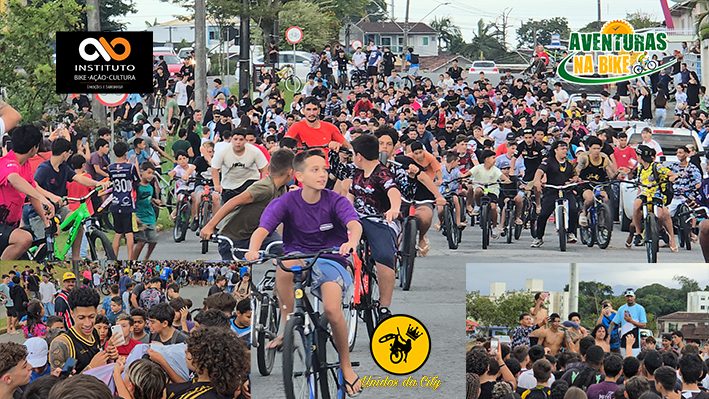 Mega Encontro em Joinville reúne mais de 3 mil ciclistas